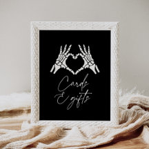 ハロウィーンスケルトンハンドシャワーカードとギフト