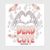 ハロウィーンスケルトンハンドハート、こうもり、および血液 シール (シート)