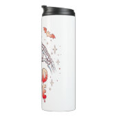 ハロウィーンスケルトンハンドハート、こうもり、および血液 タンブラー (回転右)