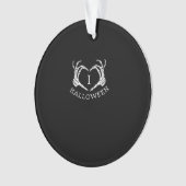 ハロウィーンスケルトンハート秋 オーナメント (正面)