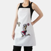 ハロウィーンスケルトンバスケットボールプレーヤーのコスチュームスカル エプロン (インサイチュ)