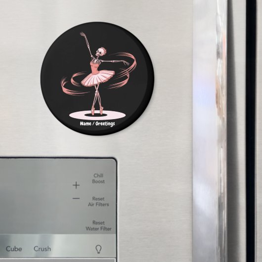 ハロウィーンスケルトンバレリーナバレエダンスコスチューム マグネット (インサイチュ (冷蔵庫))