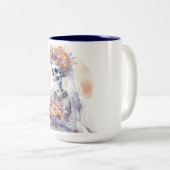 ハロウィーンスケルトンビッグマグ ツートーンマグカップ (正面右)