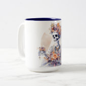 ハロウィーンスケルトンビッグマグ ツートーンマグカップ (正面左)