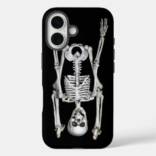 ハロウィーンスケルトンヘッドスタンド iPhone 16ケース