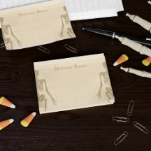 ハロウィーンスケルトンボーンズピーチパーチメントカスタム