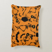 ハロウィーンスケルトンマカブレダンス アクセントクッション (裏面(縦))