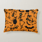 ハロウィーンスケルトンマカブレダンス アクセントクッション (裏面)