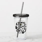 ハロウィーンスケルトンマカブレダンス アクリルタンブラー (裏面)