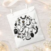 ハロウィーンスケルトンマカブレダンス フェイバーバッグ (クリップ留めされた状態)