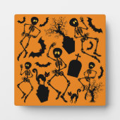 ハロウィーンスケルトンマカブレダンス フォトプラーク (正面)