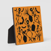 ハロウィーンスケルトンマカブレダンス フォトプラーク (正面)