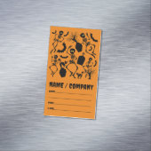 ハロウィーンスケルトンマカブレダンス マグネット名刺 (インサイチュ)