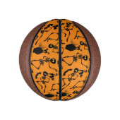 ハロウィーンスケルトンマカブレダンス ミニバスケットボール (縦)