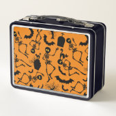 ハロウィーンスケルトンマカブレダンス メタルランチボックス (裏面)