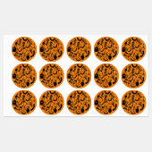 ハロウィーンスケルトンマカブレダンス ラベル (シート)