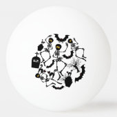 ハロウィーンスケルトンマカブレダンス 卓球ボール (正面)