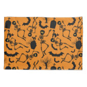 ハロウィーンスケルトンマカブレダンス 枕カバー (裏面)