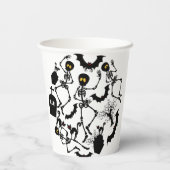 ハロウィーンスケルトンマカブレダンス 紙コップ (裏面)