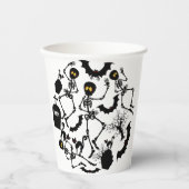 ハロウィーンスケルトンマカブレダンス 紙コップ (正面)