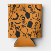 ハロウィーンスケルトンマカブレダンス 缶クーラー (正面)