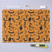 ハロウィーンスケルトンマカブレダンス 薄葉紙 (クラフト)