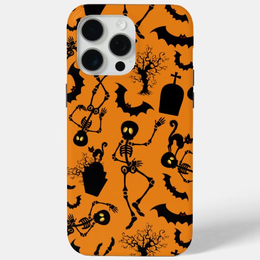 ハロウィーンスケルトンマカブレダンス Case-Mate iPhoneケース (裏面)