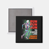 ハロウィーンスケルトンランナークリープカルディオジョガースポ マグネット (正面/裏面)