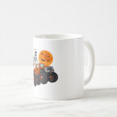 ハロウィーンスケルトン乗馬モンスタートラック コーヒーマグカップ (正面右)