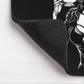 ハロウィーンスケルトン怠惰なスカルコーヒーコストを飲む マウスパッド (コーナー)