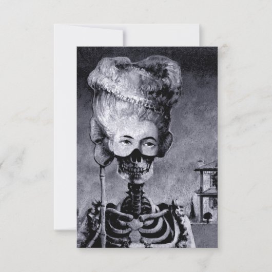 ハロウィーンスケルトン招待状 招待状 (正面)