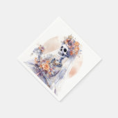 ハロウィーンスケルトン紙ナプキンス スタンダードカクテルナプキン (角)