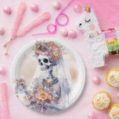 ハロウィーンスケルトン紙プレート ペーパープレート (パーティー)