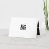 ハロウィーンスケルトン結婚ズシャンパントースト カード (裏面)