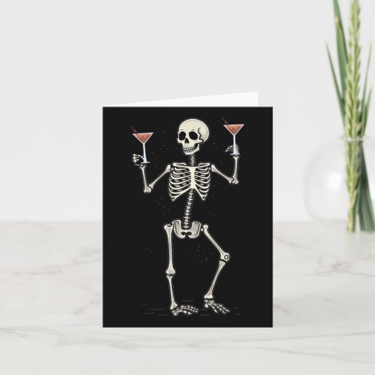 ハロウィーンスケルトン飲み込みマンハッタンテール カード (正面)