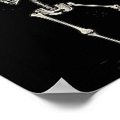 ハロウィーンスケルトン飲むマルチニテール ポスター (角)