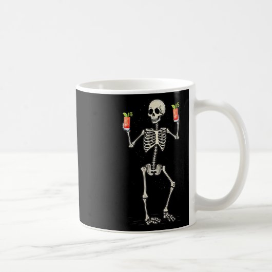 ハロウィーンスケルトン飲用血メアリーテール コーヒーマグカップ (右)