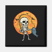 ハロウィーンスケルトン魚釣り衣装フィッシャーマンメンズB マグネット (正面)