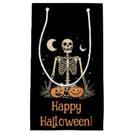 ハロウィーンスケルトン スモールペーパーバッグ
