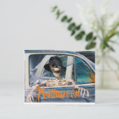 ハロウィーンスケルトン ポストカード (スタンド正面)