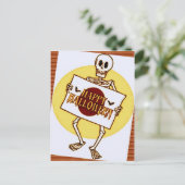 ハロウィーンスケルトン ポストカード (スタンド正面)