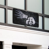 ハロウィーンスケルトン 横断幕 (ビルの外側)