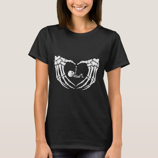 ハロウィーンスケルトン Tシャツ (正面)