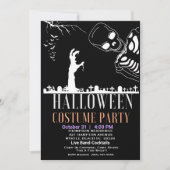 ハロウィーンスケートン墓地コスチュームパーティー 招待状 (正面)