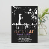 ハロウィーンスケートン墓地コスチュームパーティー 招待状 (スタンド正面)