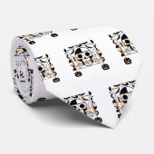 ハロウィーンスタイルスカル、こうもり、クモの巣 ネクタイ (ロール)