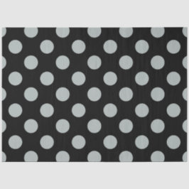ハロウィーンスタイル |グレーと黒の巨大なドット 薄葉紙