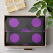 ハロウィーンスタイル |黒の紫の点 薄葉紙 (ギフト)