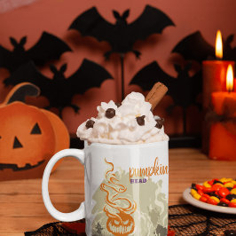 ハロウィーンスタンプコレクション「かぼちゃ頭」 ツートーンマグカップ