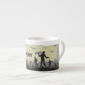 ハロウィーンスタンプコレクション「不気味な墓地」 エスプレッソカップ (正面右)